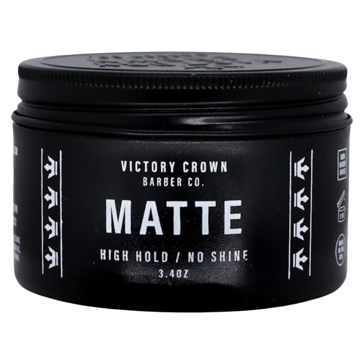 Victory Crown front packaging showing label and no-shine promise