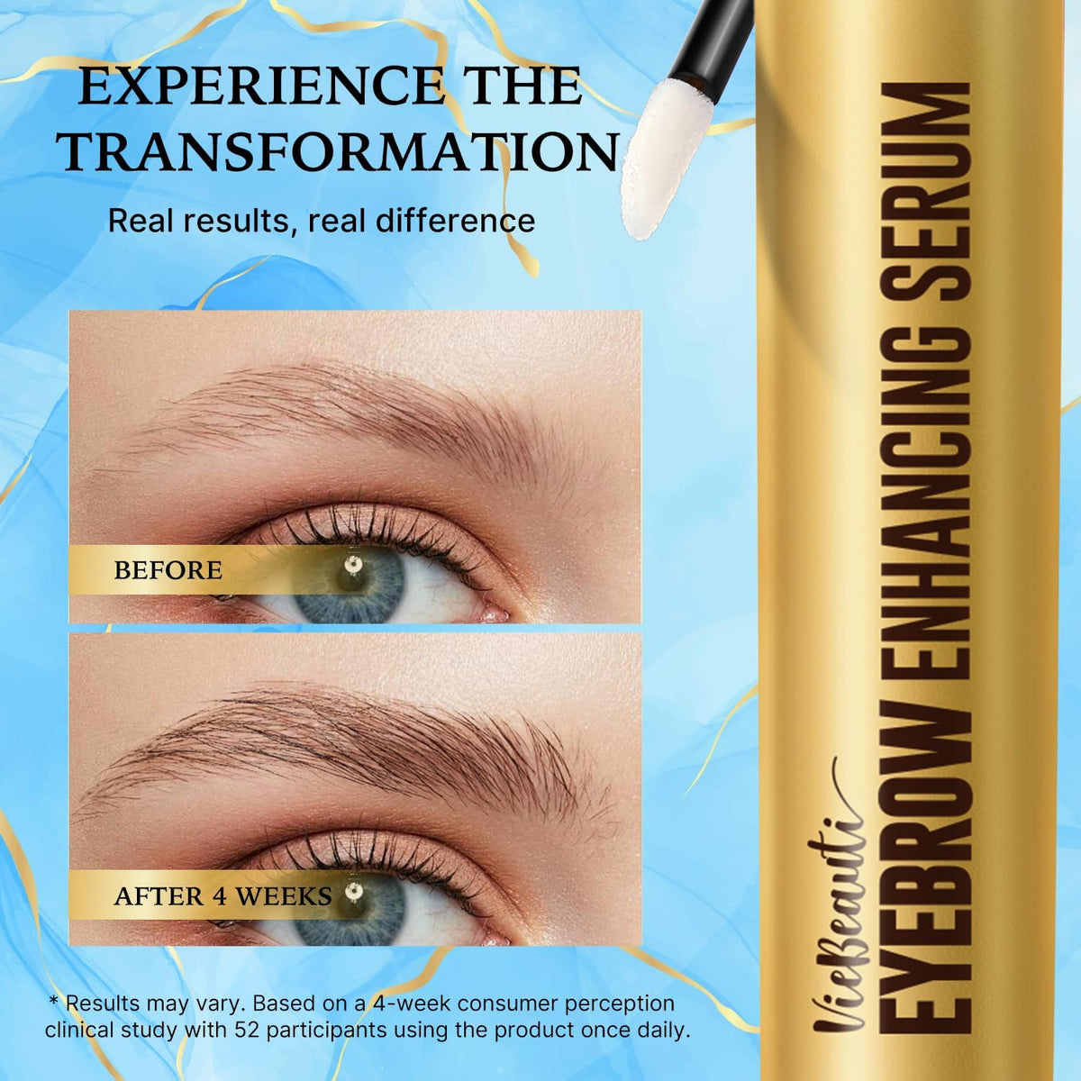 viebeauti applicator detail brush displaying precision for targeted brow application