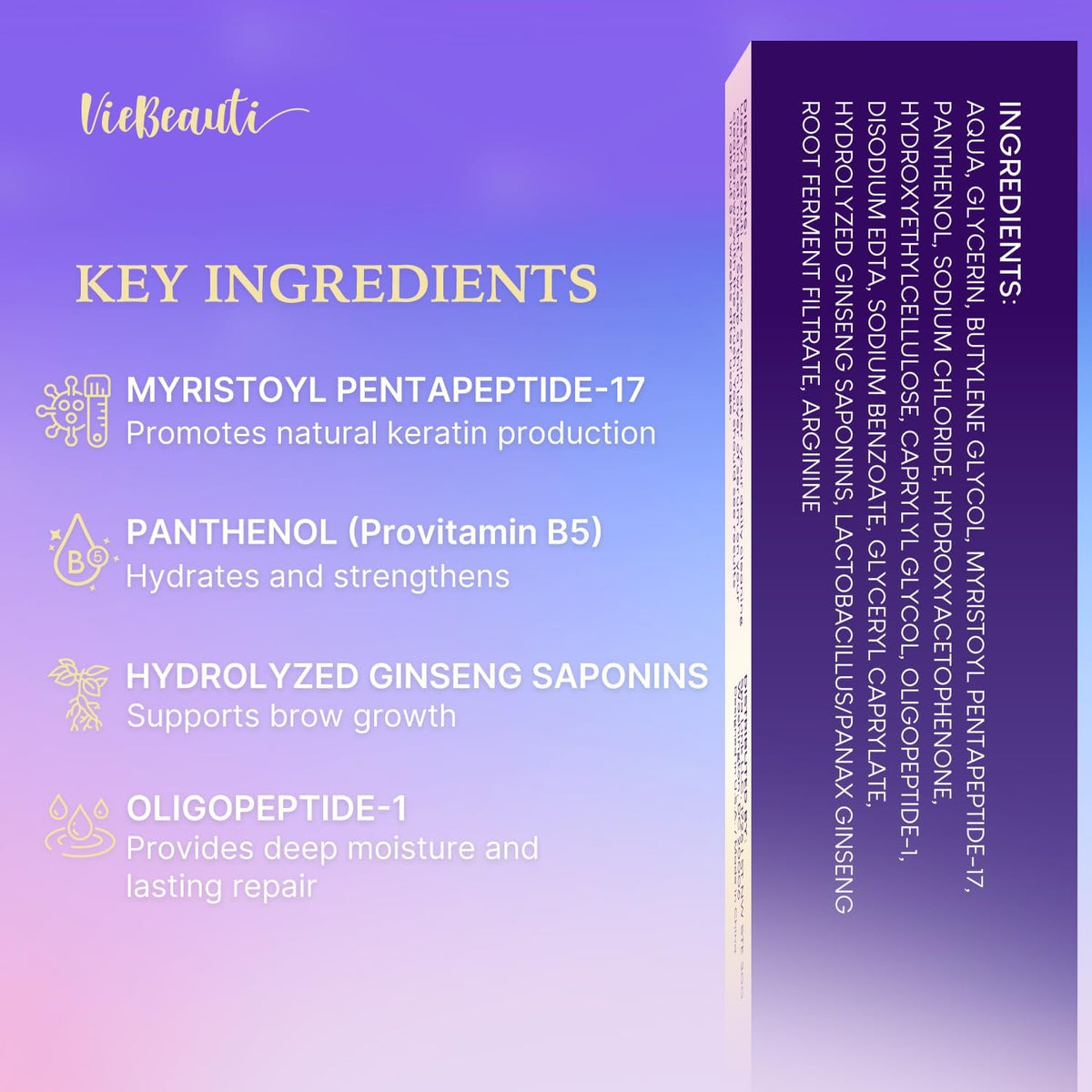 VieBeauti serum texture droplet on fingertip highlighting lightweight absorbency