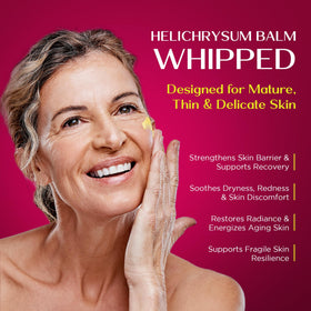 Vigority balm being scooped onto hand demonstrating moisturizing benefit