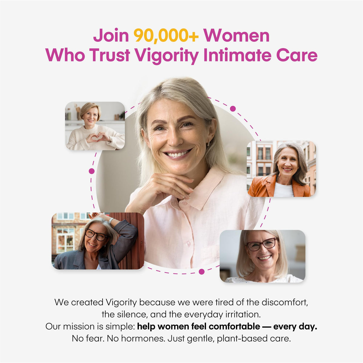 Vigority in bathroom routine setting conveying daily self-care integration