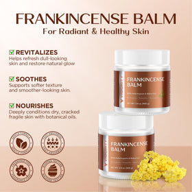 Vigority frankincense balm whipped texture close-up illustrating fast absorption benefit