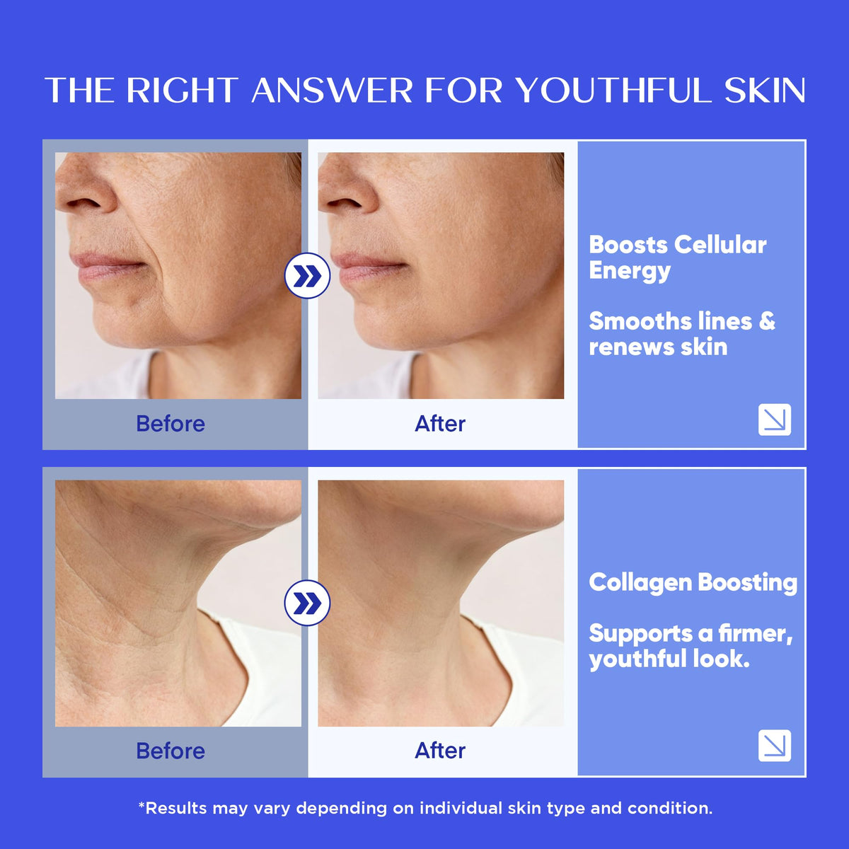 Vigority label closeup focuses on active ingredients like GHK‑Cu and NAD+ for clarity