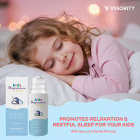 Vigority lotion texture close-up demonstrating lightweight absorption