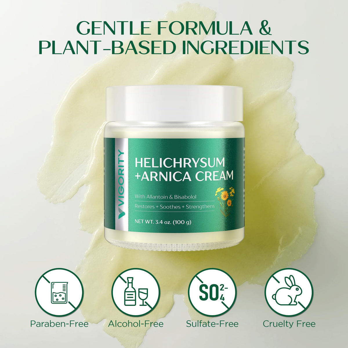 Vigority product with outer box showing clean, paraben-free packaging