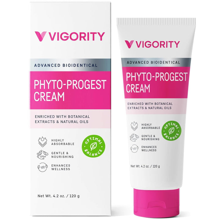 Vigority front packaging showing clean botanical branding and clear product benefit