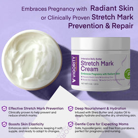 Vigority texture close-up of creamy lotion demonstrating smooth hydration