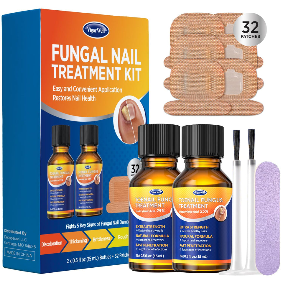 VigorWell front packaging showing kit contents and benefits