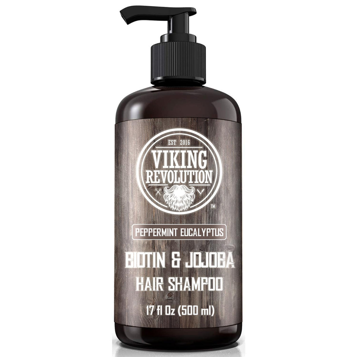 Viking Revolution bottle front view showing eucalyptus peppermint scent and clean benefits