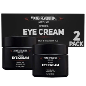 Viking Revolution cream applied to fingertip showing easy application benefit