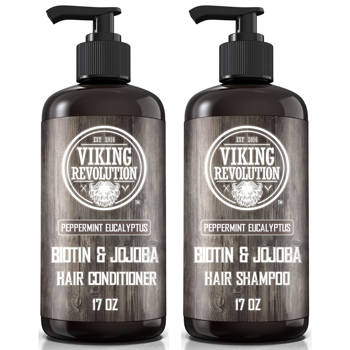 Viking Revolution front packaging showing eucalyptus bottles and clear benefits