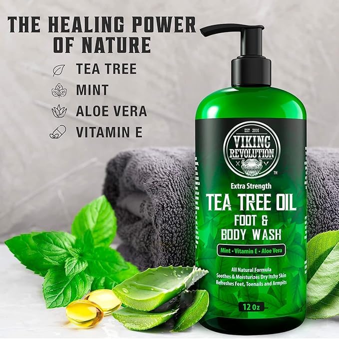 Viking Revolution in-shower use demonstrating full-body wash benefit