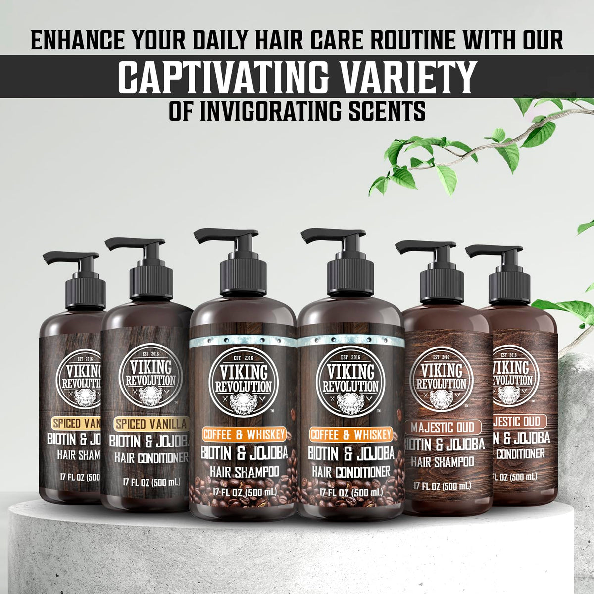 Viking Revolution set styled in bathroom showing scent-forward grooming lifestyle benefit