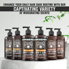 Viking Revolution set styled in bathroom showing scent-forward grooming lifestyle benefit