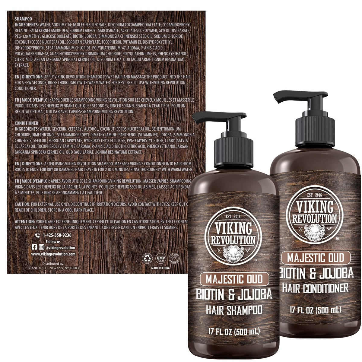Viking Revolution product label and ingredient list for ingredient clarity