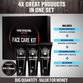 Viking Revolution moisturizer dispensed onto hand demonstrating lightweight hydration