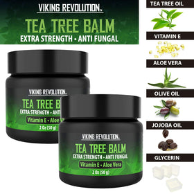 Viking Revolution open jar texture showing balm consistency and easy absorption benefit