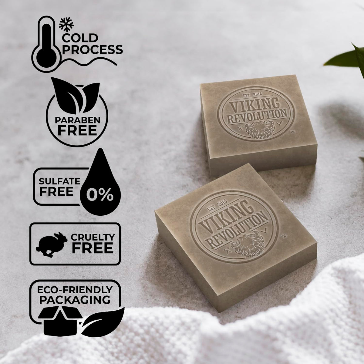 Viking Revolution lather in hand demonstrating rich foam and gentle cleanse