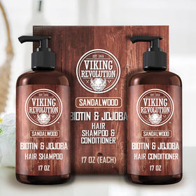 Viking Revolution bottle held in hand demonstrating 17 oz size
