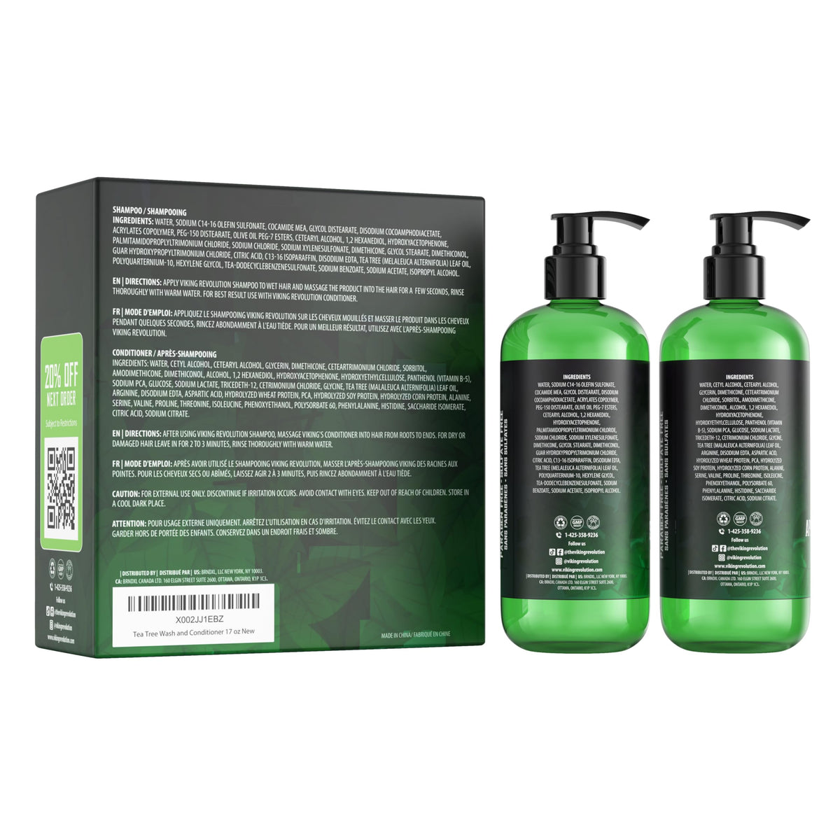 Viking Revolution 17 oz bottle held for scale indicating full-size hydrating set
