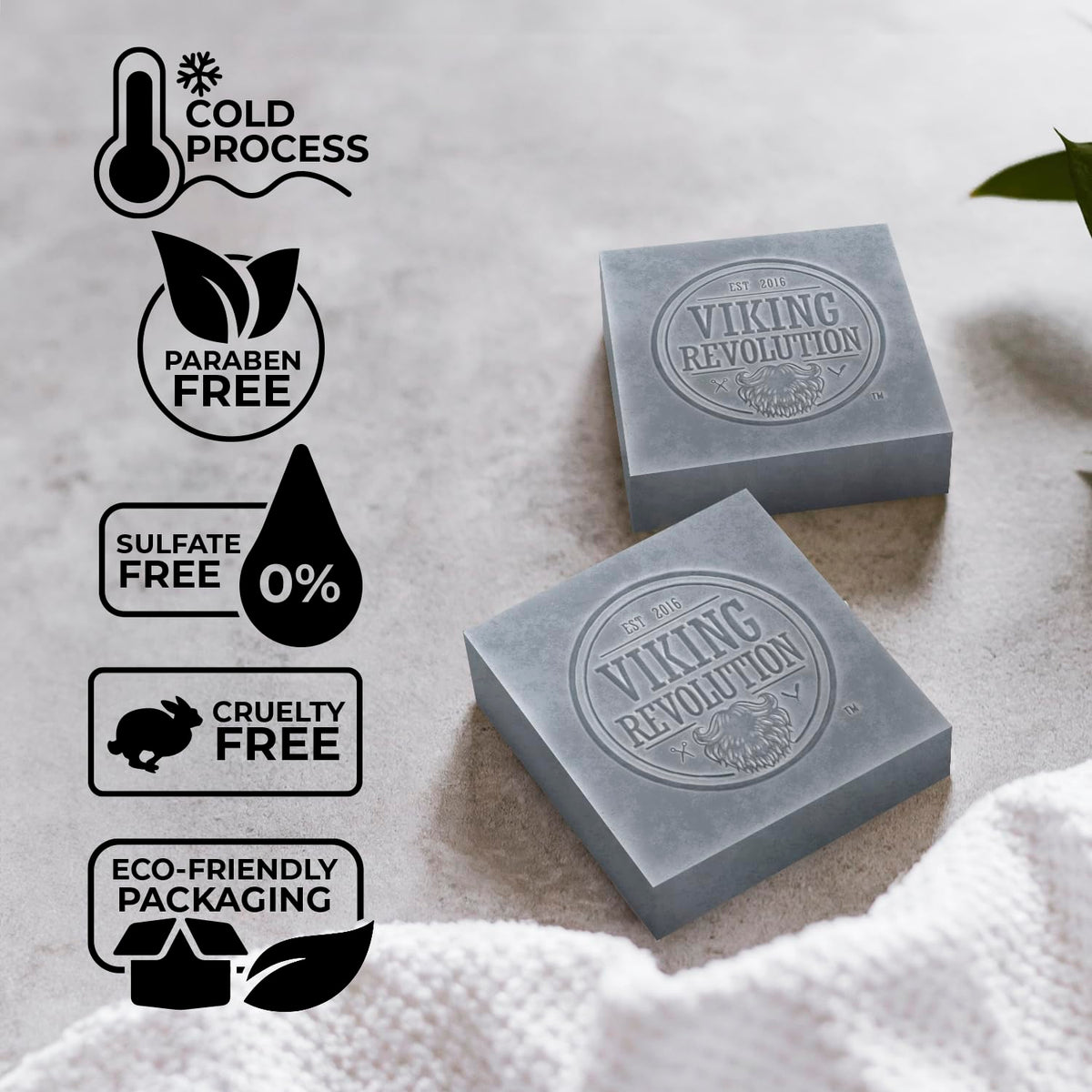 Viking Revolution soap producing creamy lather for effective cleansing