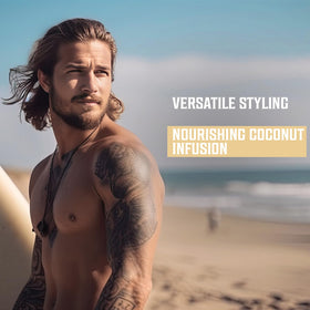 Viking Revolution textured hair result showing volume and beach waves benefit