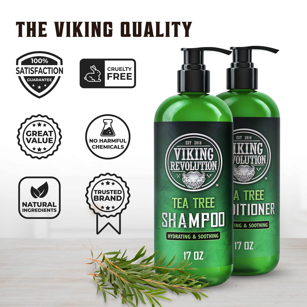 Viking Revolution shampoo foam texture close-up highlighting gentle cleansing action