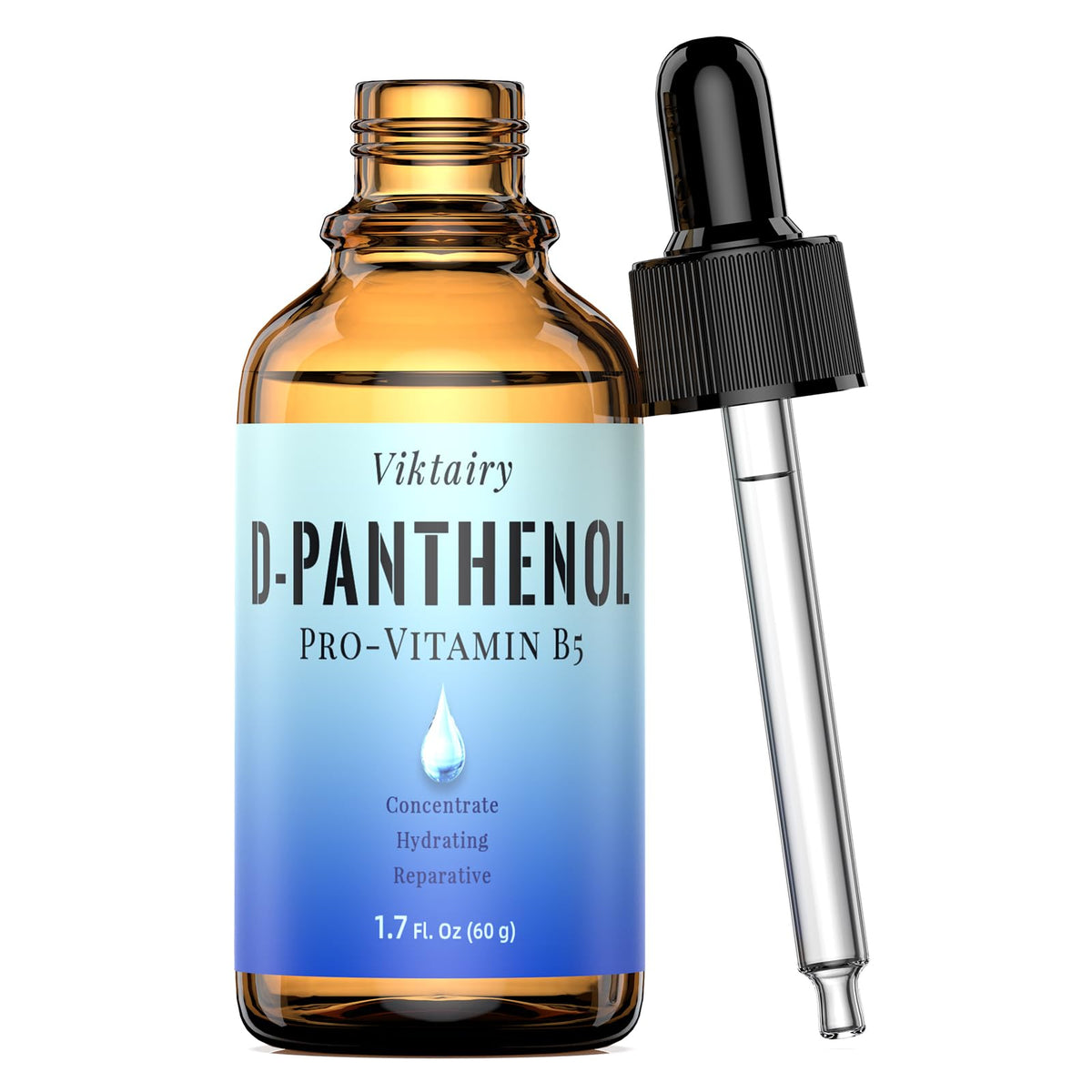 Viktairy D‑Panthenol front packaging showing product identity and benefits