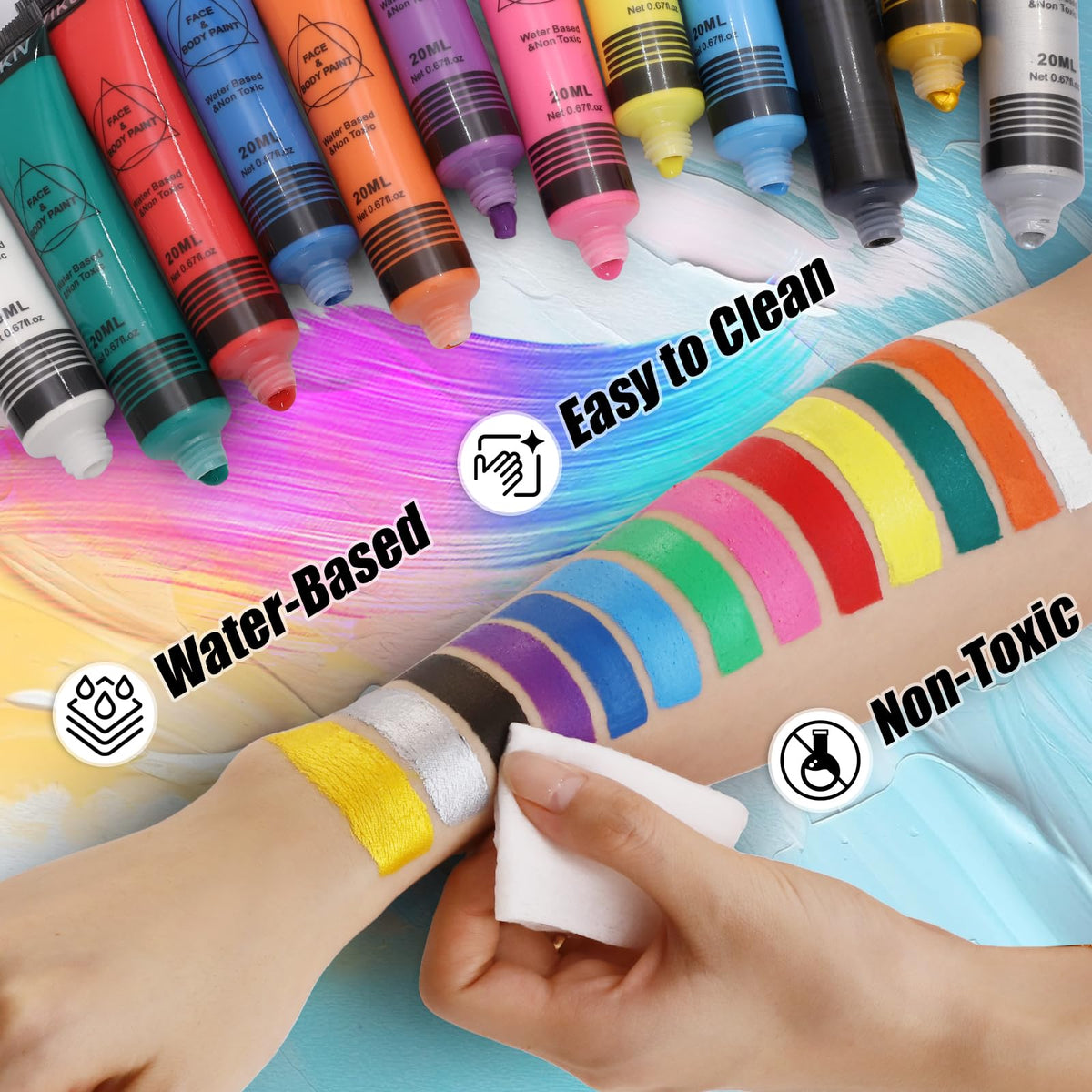 VIKUKIV brush stroke application demonstrating precise lines and control