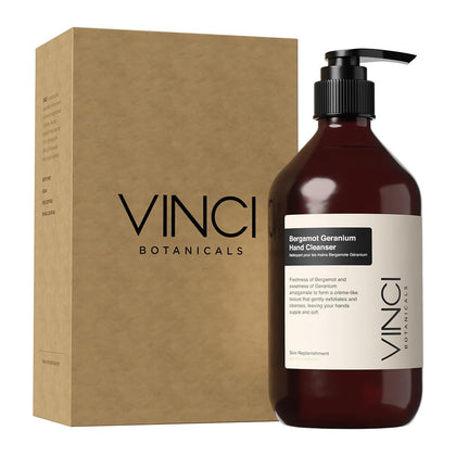 Vinci Botanicals front bottle 500ml showing clean packaging and clear usage