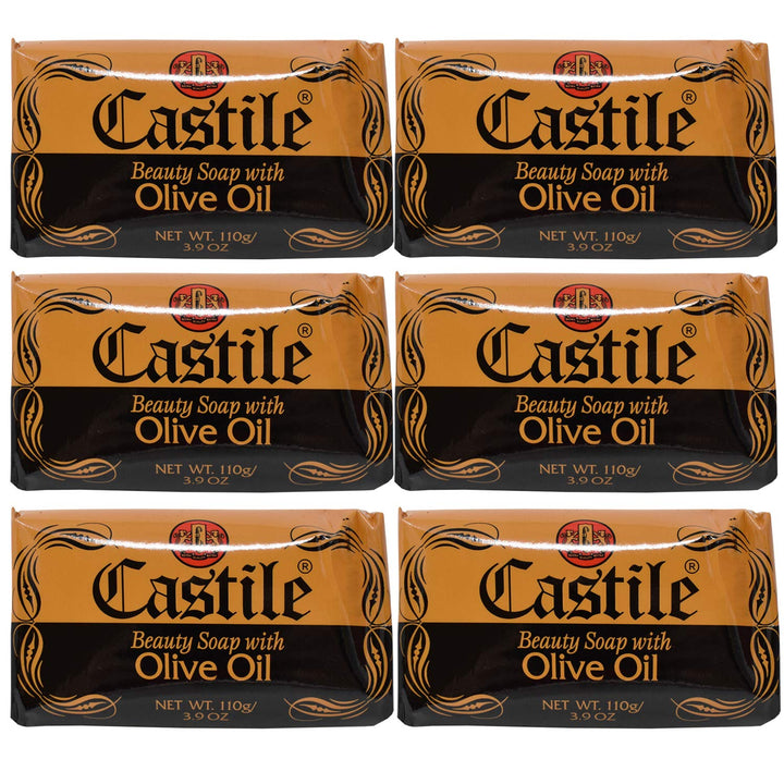 Vineen castile front packaging showing six 3.9 oz bars and simple branding for value