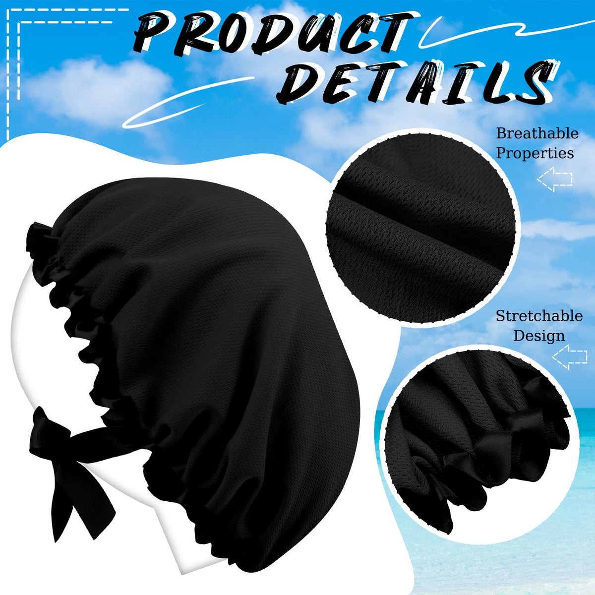 Vinsatin blue face cover zoom highlighting contour fit and protective benefit