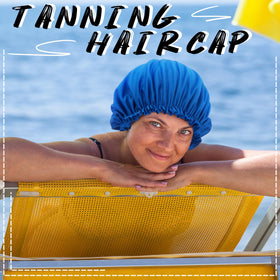 Vinsatin face cover outdoors shielding face edges from direct sunlight