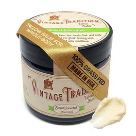 Vintage Tradition front jar shot showing compact 2 fl oz convenience and gentle formula