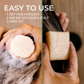 Viori bars in shower with lather illustrating effective cleansing