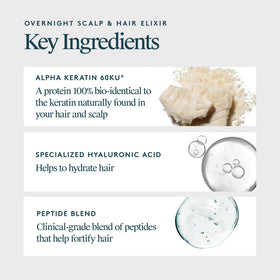 VIRTUE applying elixir to scalp demonstrating improved hydration