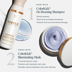 VIRTUE ColorKick before and after tone comparison improves color