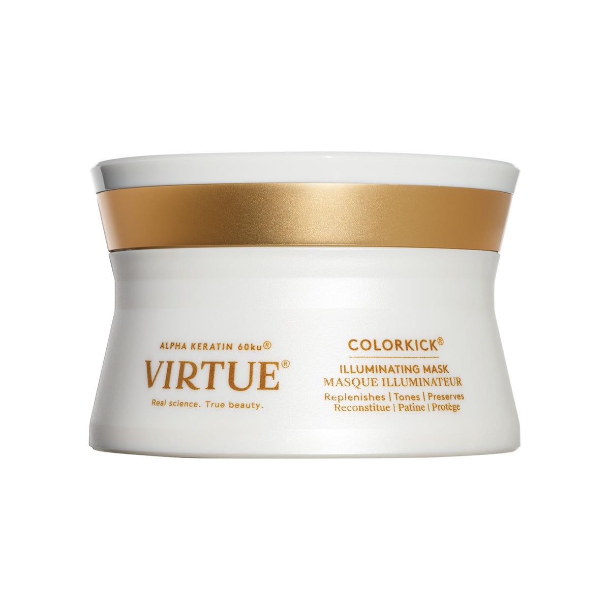 VIRTUE ColorKick front packaging showing product and key benefit