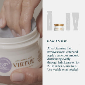 VIRTUE ColorKick ingredients pictured with yuzu and chamomile for scent