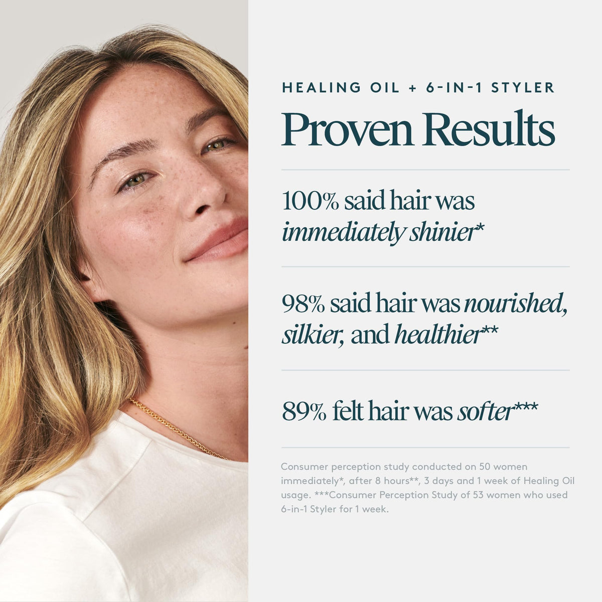 VIRTUE cream swipe on hand showing smoothing and heat-protection