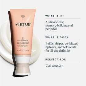 VIRTUE texture in hand showing cream-to-gel transformation for smooth application