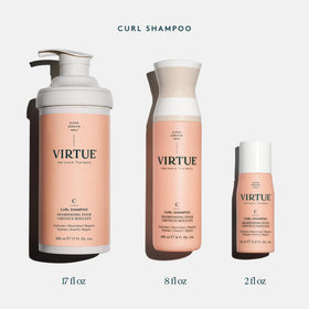 VIRTUE bottle beside common items to show product size and scale