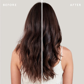 VIRTUE curly hair before and after smoothing benefit
