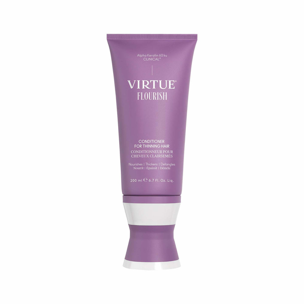 VIRTUE front packaging showing bottle and label, suggests gentle strengthening