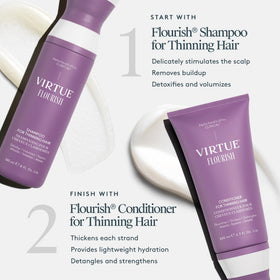 VIRTUE pump dispensing shampoo for easy controlled application benefit