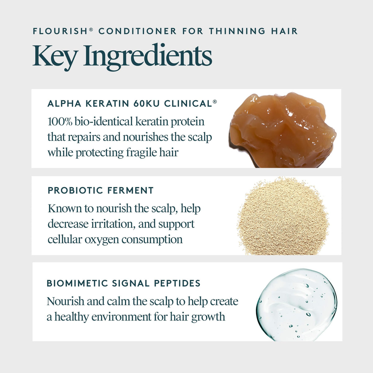 VIRTUE creamy conditioner texture on hand, highlights lightweight hydration