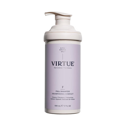 VIRTUE full front packaging showing bottle benefit and clean design