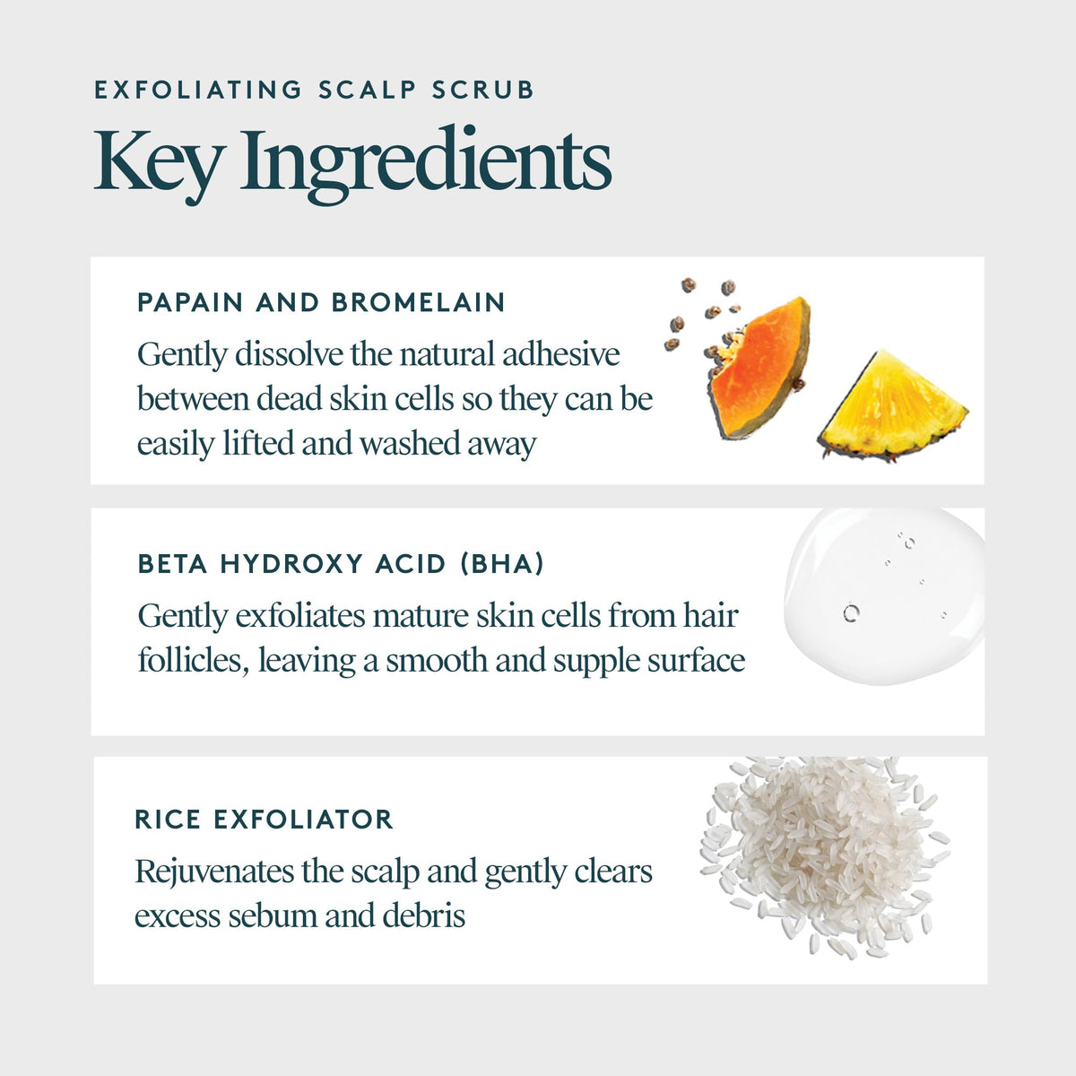 VIRTUE ingredients label close-up highlighting Alpha Keratin 60ku and botanical blend benefits