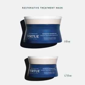 VIRTUE before and after hair comparison showing improved shine and strength