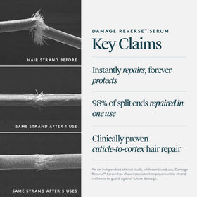 VIRTUE serum smoothing dry hair to reduce frizz and boost shine